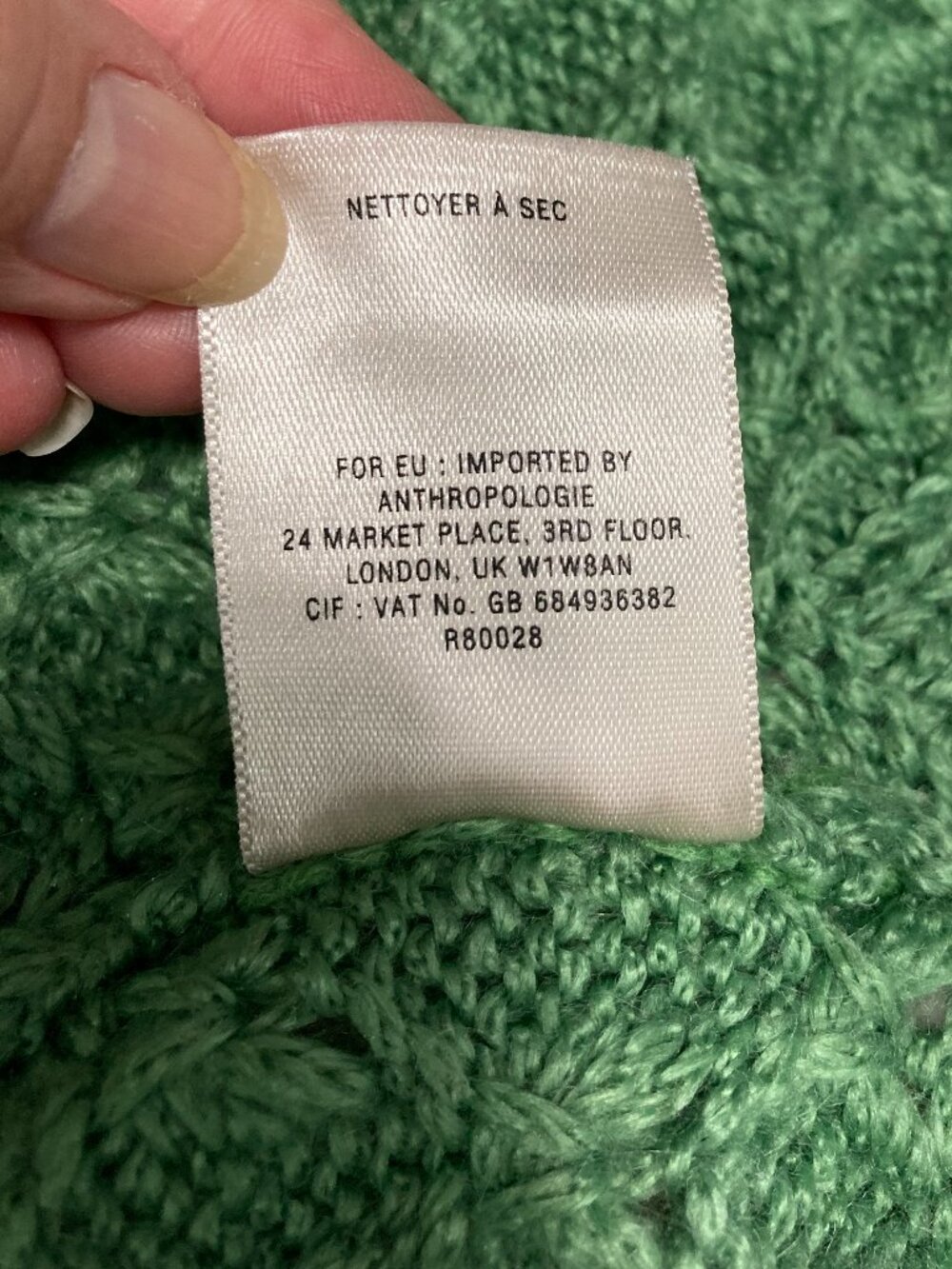 Field Flower by Anthropologie BubblePopcorn Stitch Knit Crewneck Sweater Green S - Picture 10 of 12